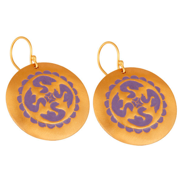 Leda Earring in Jamaican Grape