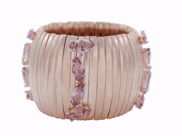 Caterpillar Cuff in Rose Gold & Cava