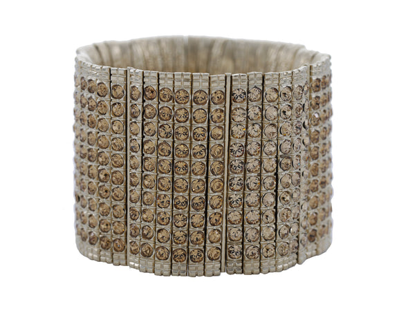 Skyline Cuff in Pale Gold Glitz