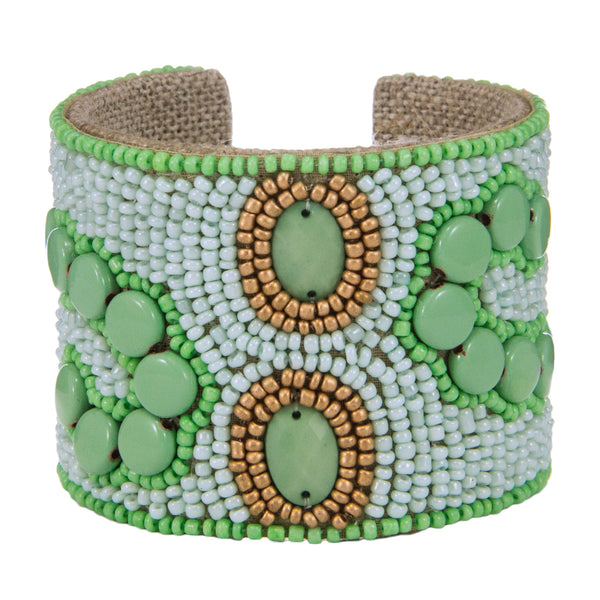 Arte Moderne Devi Cuff in Mint Julep & Robins Egg Blue