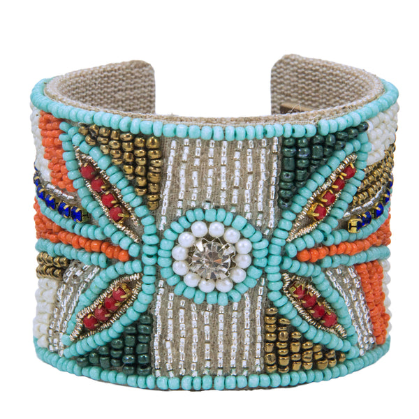 Audrey Devi Cuff in Capri Cool