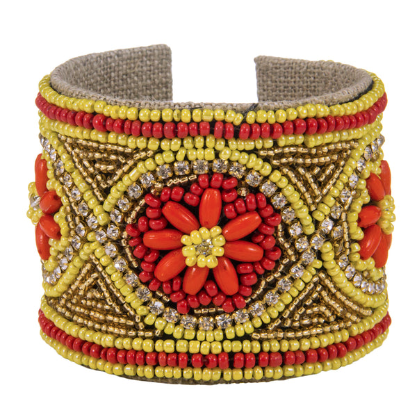 Casbah Devi Cuff in Moroccan Red