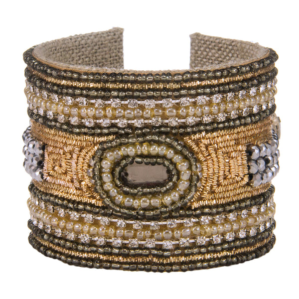 Gilded Devi Cuff in Precious Metals