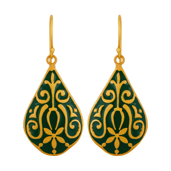 Anatolia Earring in Sea Island Green