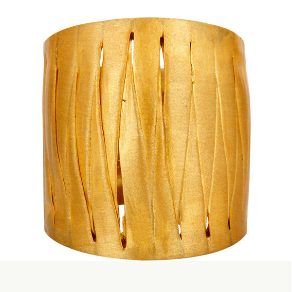 Mache' Ring in Painted Gold