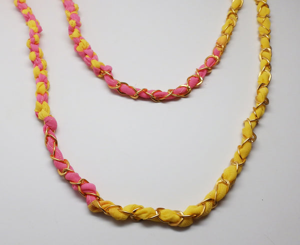 Chloe Scarf Necklace in English Garden