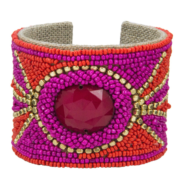 Solstice Devi Cuff in Masai Red