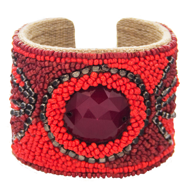 Solstice Devi Cuff in Sangria Wine