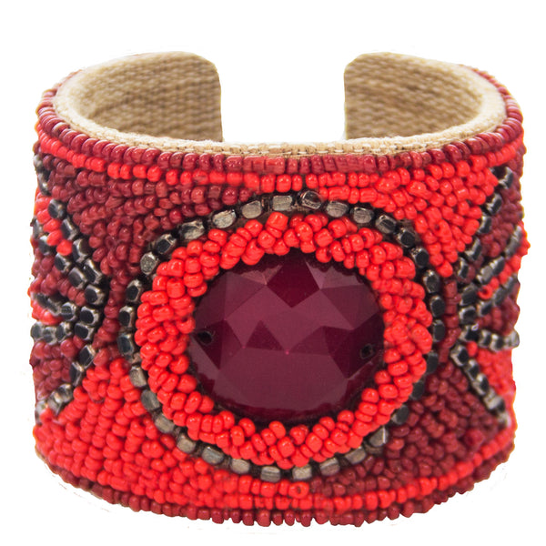 Solstice Devi Cuff in Sangria Wine