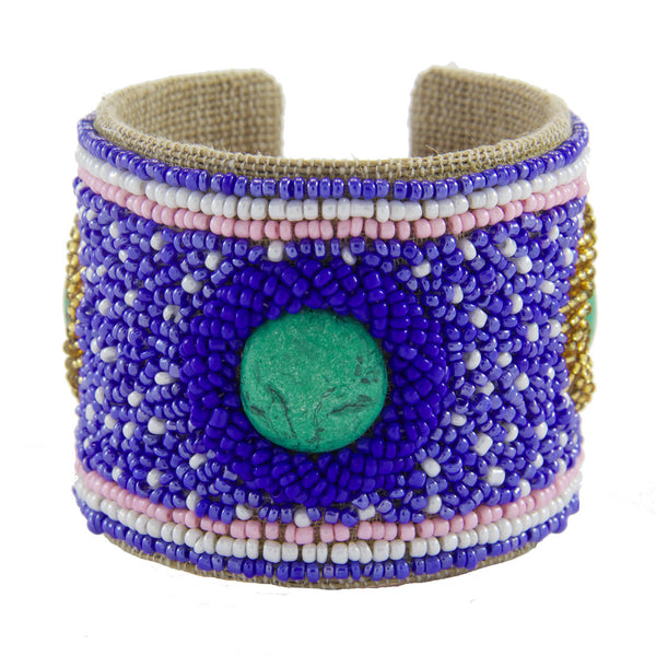 Tiffany Devi Cuff in Royal Periwinkle