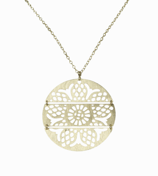 Fernandina Pendant in Soft Brass