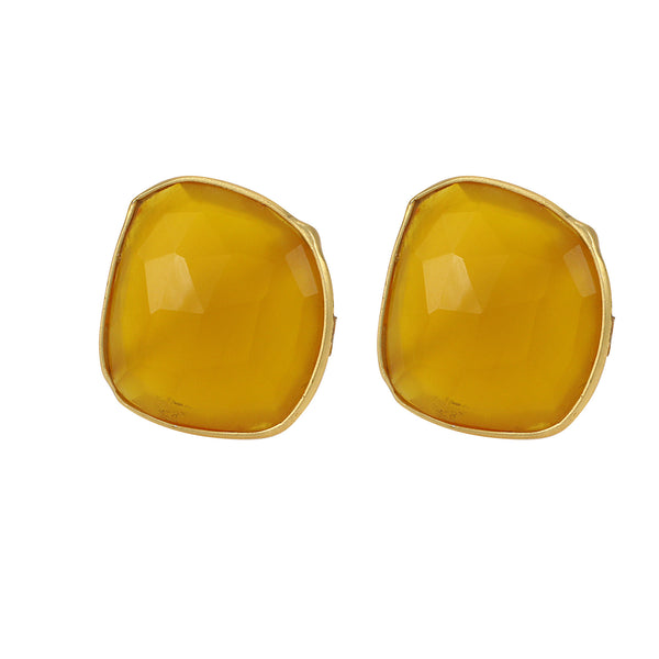 Olympia Studs in Sunflower & Gold