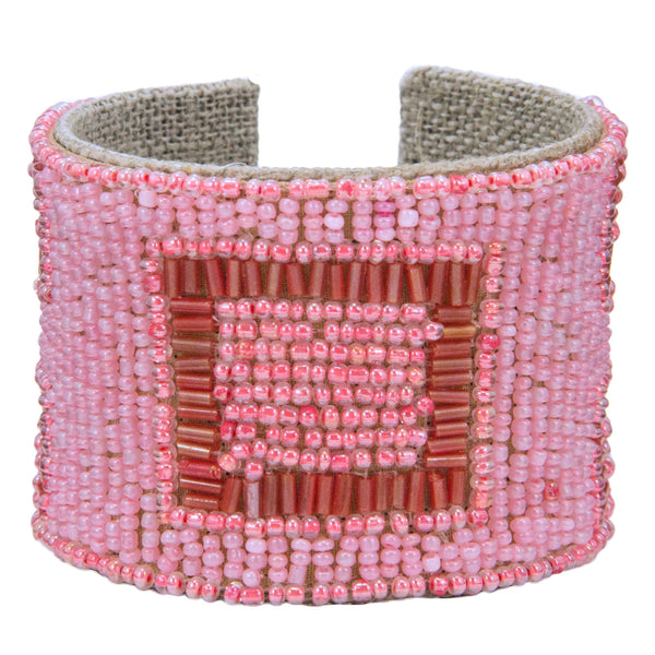 Mondrian Devi Cuff in Polished Pink & Coral