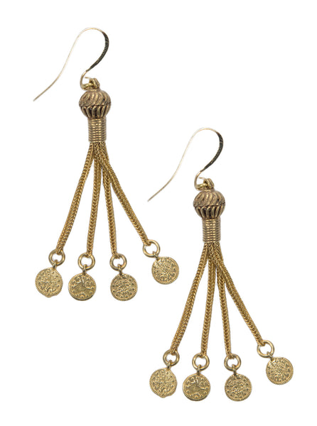 Moneta Earrings in Gold