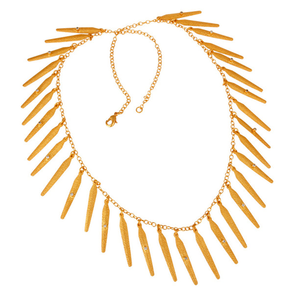 Antigone Layering Necklace in Gold & Crystal