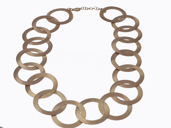 Circo Collar Necklace in Muted Rose Gold